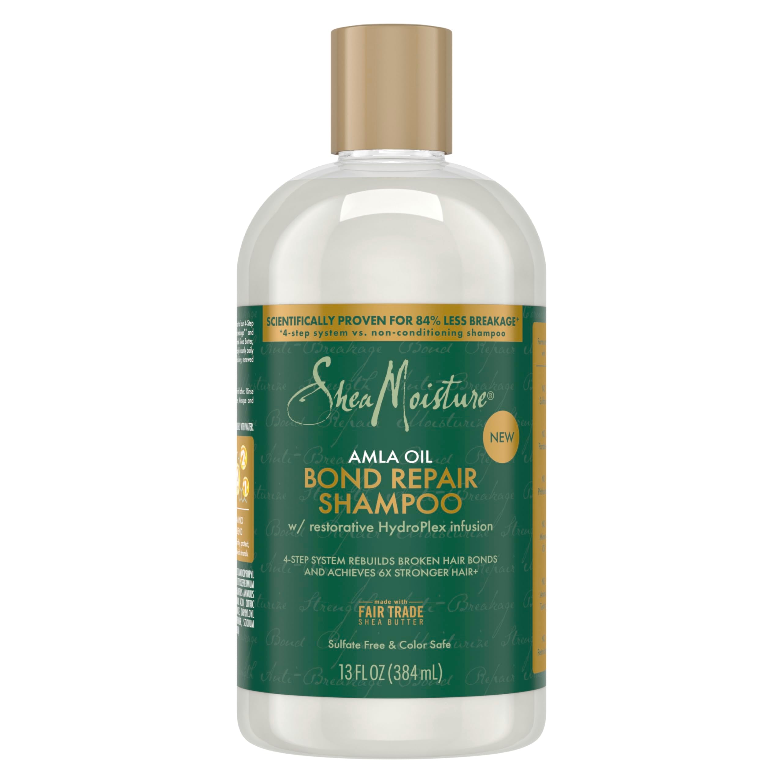 SheaMoisture Bond Repair Shampoo Amla Oil to Strengthen Hair with Restorative HydroPlex Infusion 13 FO